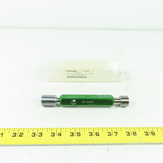 GF Gage 55319438 Plug Thread Gage M18x1.5 Thread 6H Go PD 17.026 NoGo PD 17.216
