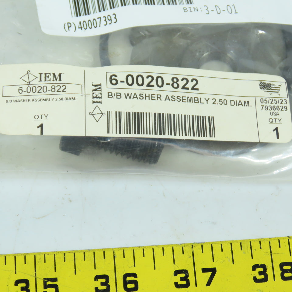 IEM 6-0020-822 Type 2 Ball Bearing Cage Washer Assembly 2.50" Diameter