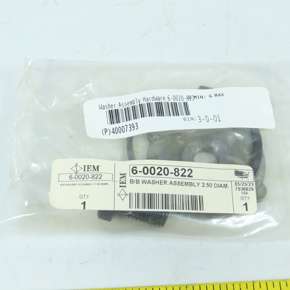 IEM 6-0020-822 Type 2 Ball Bearing Cage Washer Assembly 2.50" Diameter