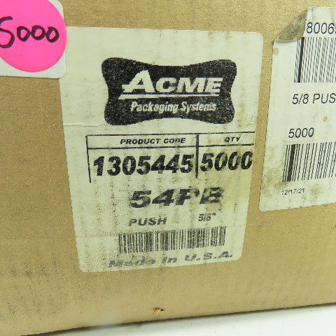 Acme 54PB 5/8" Pusher Seal Steel Banding Lot Of 5000