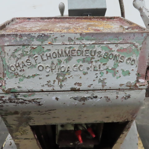 Chas. F L'Hommedieu 5Hp 208-230/460V Pedestal Buffer 1735RPM 1-1/4" Arbor