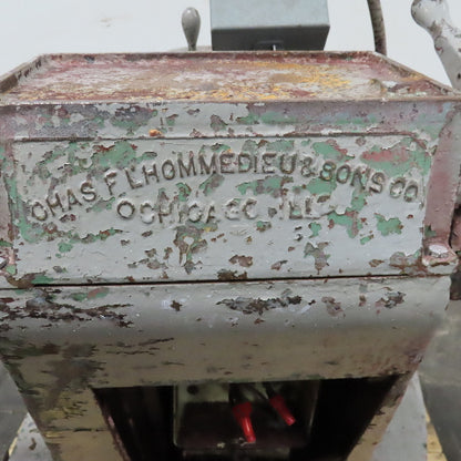 Chas. F L'Hommedieu 5Hp 208-230/460V Pedestal Buffer 1735RPM 1-1/4" Arbor