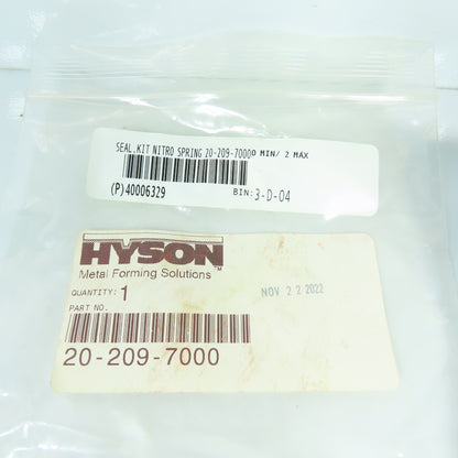 Hyson 20-209-7000 Nitrogen Spring Seal Repair Kit