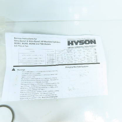 Hyson 20-209-7000 Nitrogen Spring Seal Repair Kit