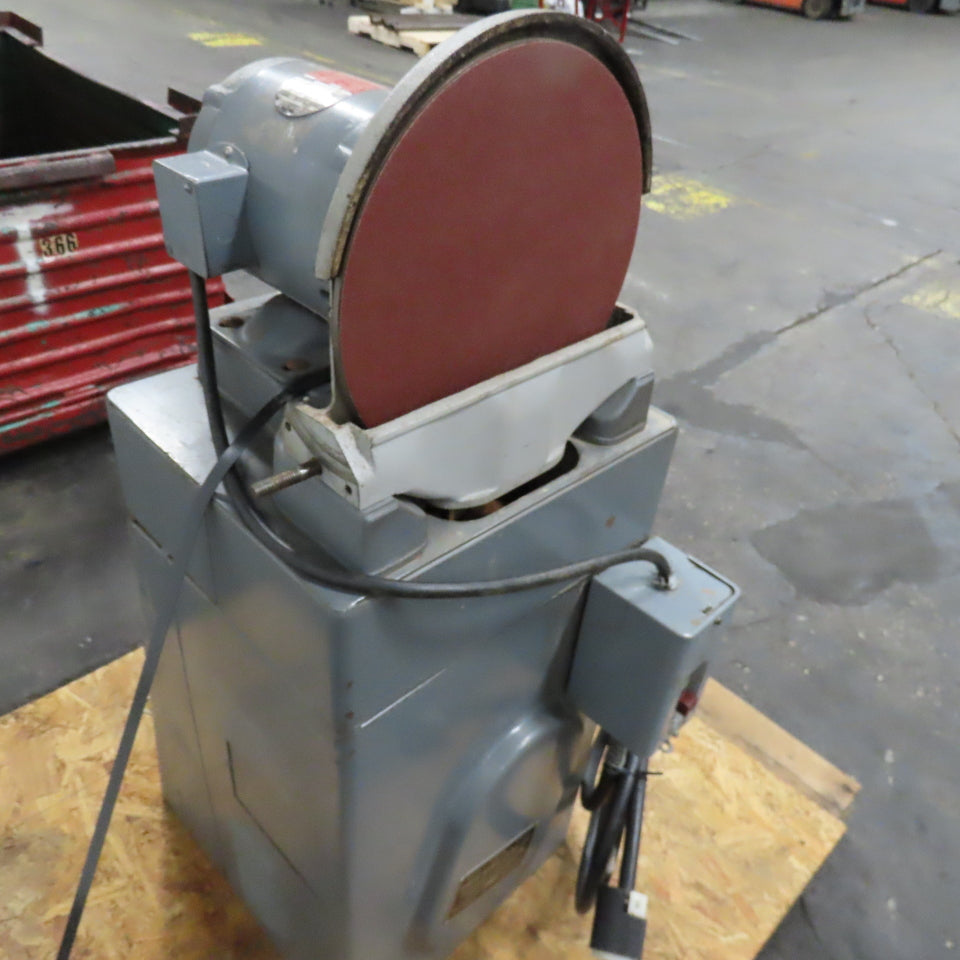 Rockwell 31-426 12" Pedestal Disc Sander 1/2Hp 208V 3Ph 1725 RPM