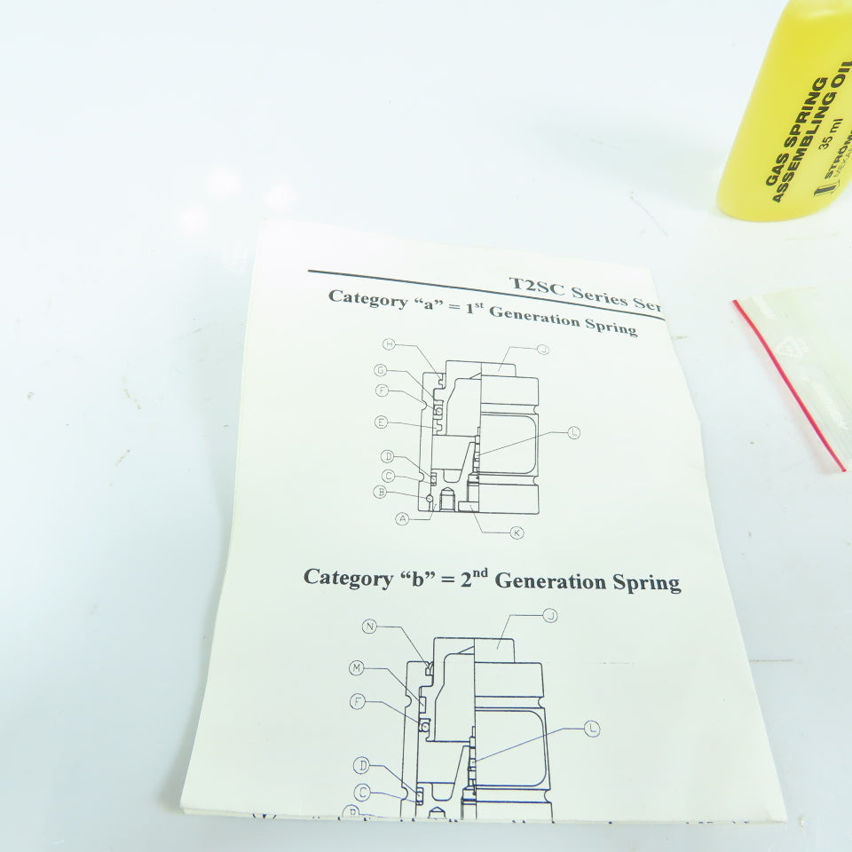 Hyson 2015825-0180 T2SC Nitrogen Spring Seal Repair Kit For T2SC-1800
