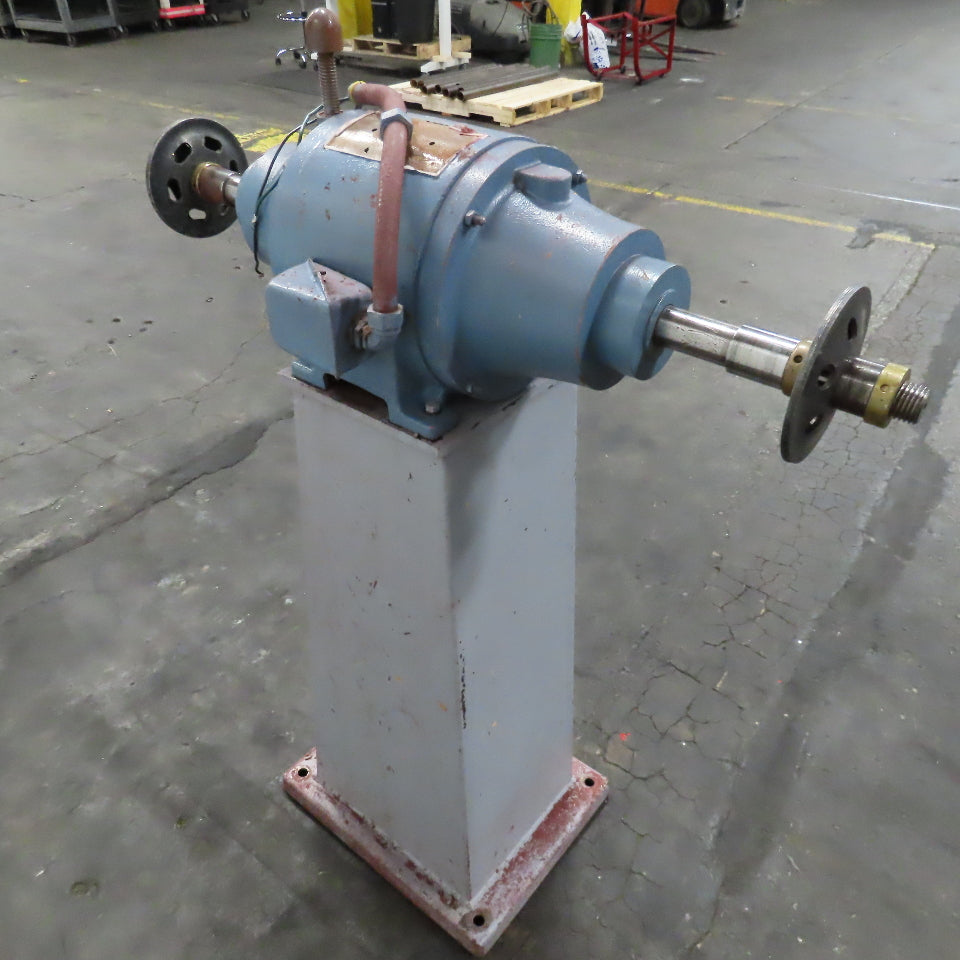 Cincinnati Model 102 480V 3Ph Pedestal Buffer 3Hp 1-1/4" Spindle 3600RPM