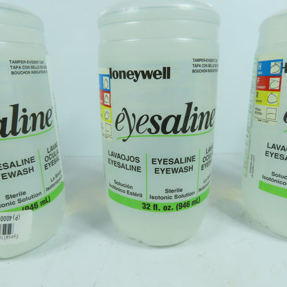 Honeywell Sterile Isotonic Solution Eyesaline Eye & Face Wash 32 Fl. Oz. Lot/5