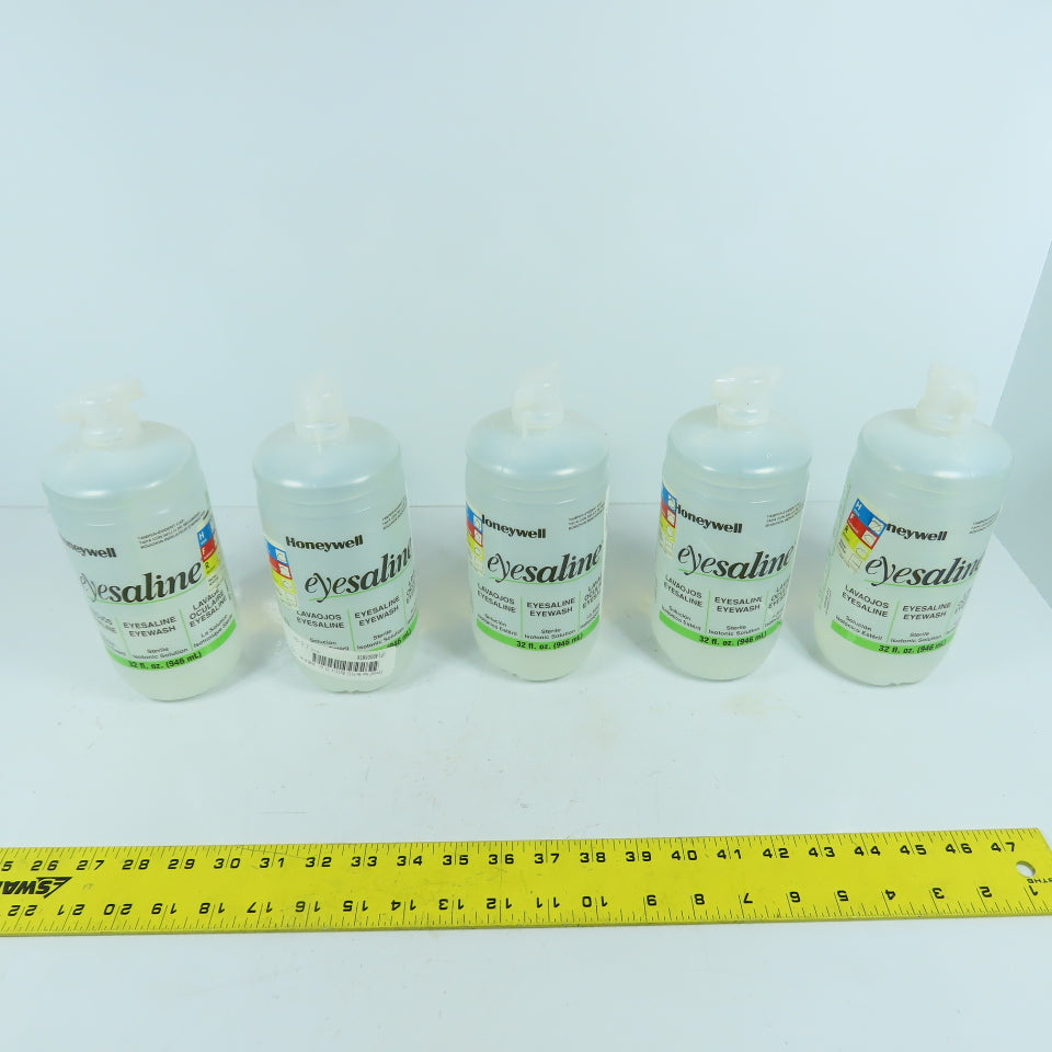 Honeywell Sterile Isotonic Solution Eyesaline Eye & Face Wash 32 Fl. Oz. Lot/5