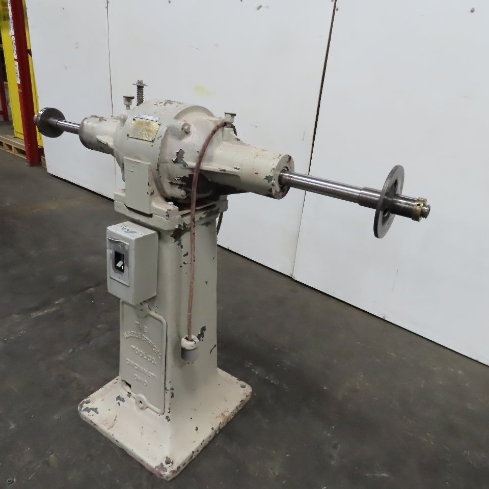 US Electrical Tools Model 90 480V 3Ph Pedestal Buffer 3Hp 1-1/4" Spindle 3450RPM