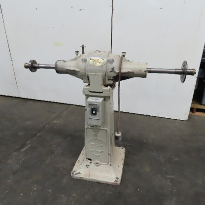 US Electrical Tools Model 90 480V 3Ph Pedestal Buffer 3Hp 1-1/4" Spindle 3450RPM