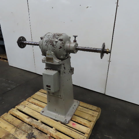 Reliance Motor Lathe AC3 480V 3Ph Pedestal Buffer 3Hp 1-1/4" Spindle 3400RPM