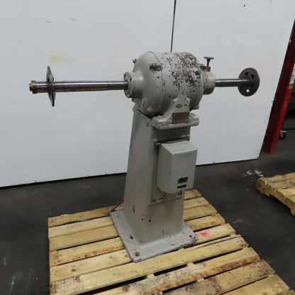 Reliance Motor Lathe AC3 480V 3Ph Pedestal Buffer 3Hp 1-1/4" Spindle 3400RPM