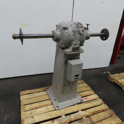 Reliance Motor Lathe AC3 480V 3Ph Pedestal Buffer 3Hp 1-1/4" Spindle 3400RPM