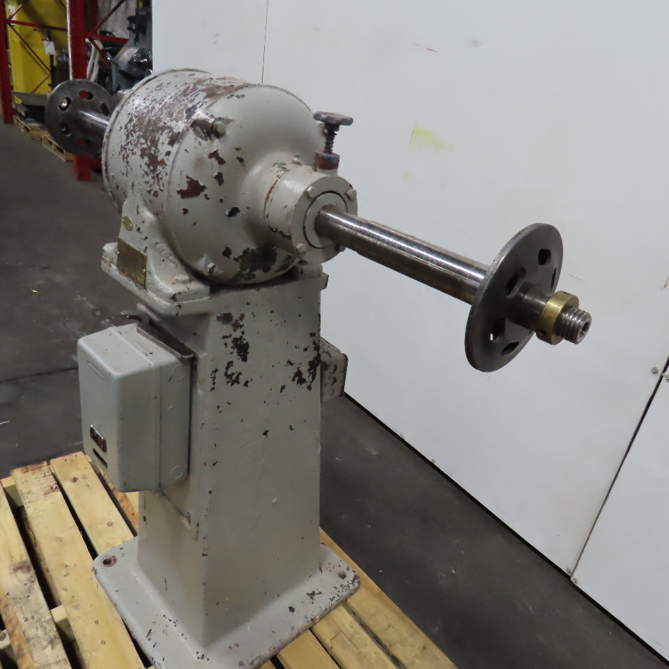 Reliance Motor Lathe AC3 480V 3Ph Pedestal Buffer 3Hp 1-1/4" Spindle 3400RPM