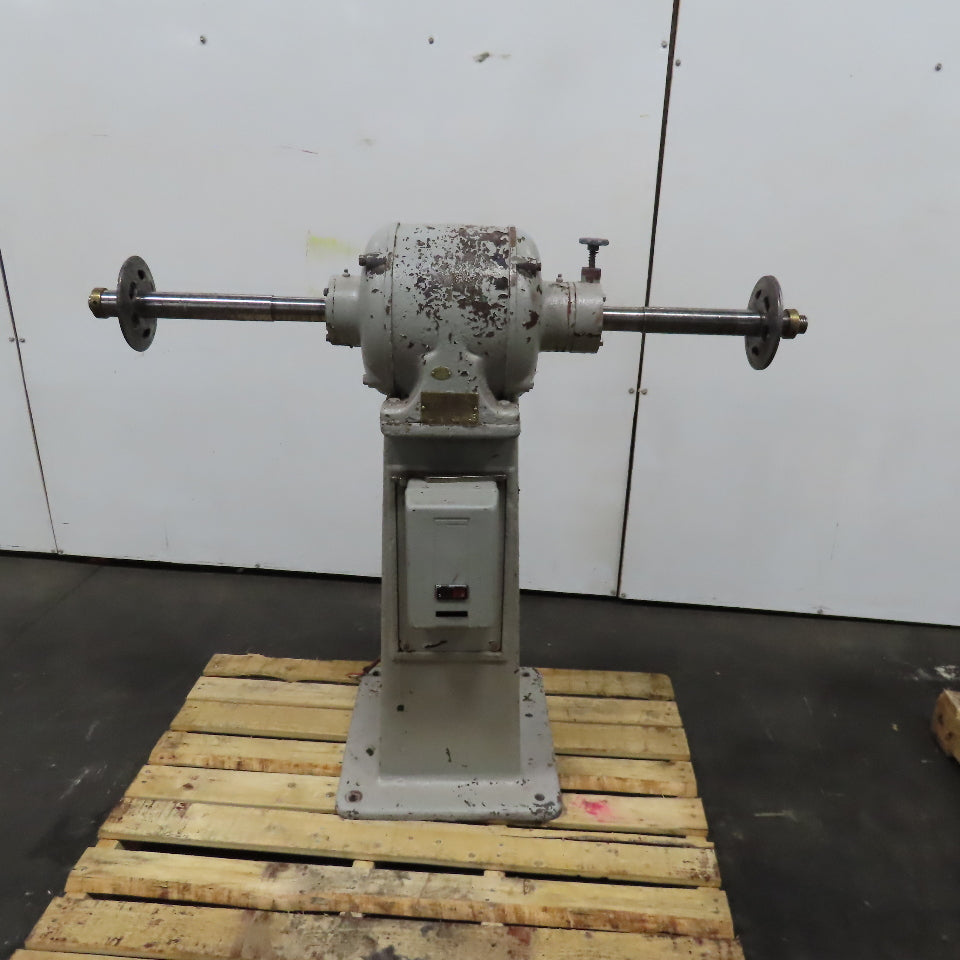 Reliance Motor Lathe AC3 480V 3Ph Pedestal Buffer 3Hp 1-1/4" Spindle 3400RPM