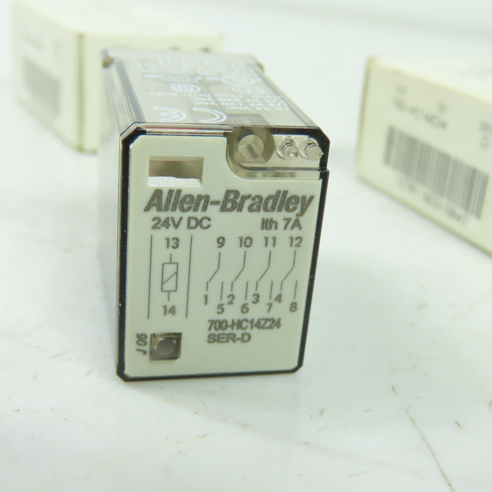 Allen Bradley 700-HC14Z24 Ser D Ice Cube Relay 24VDC 7A Lot Of 3 NEW