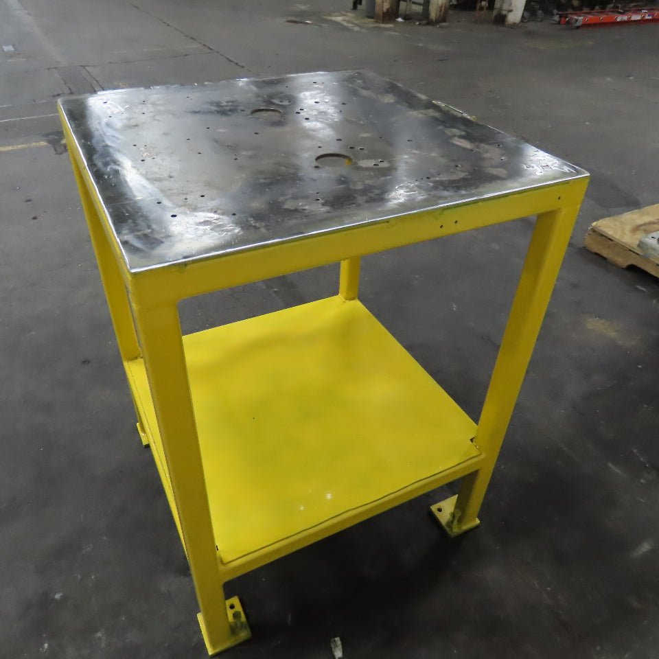 30" x 30" x 40" Tall Steel Top Assembly Bench Press Table Base W/ Shelf