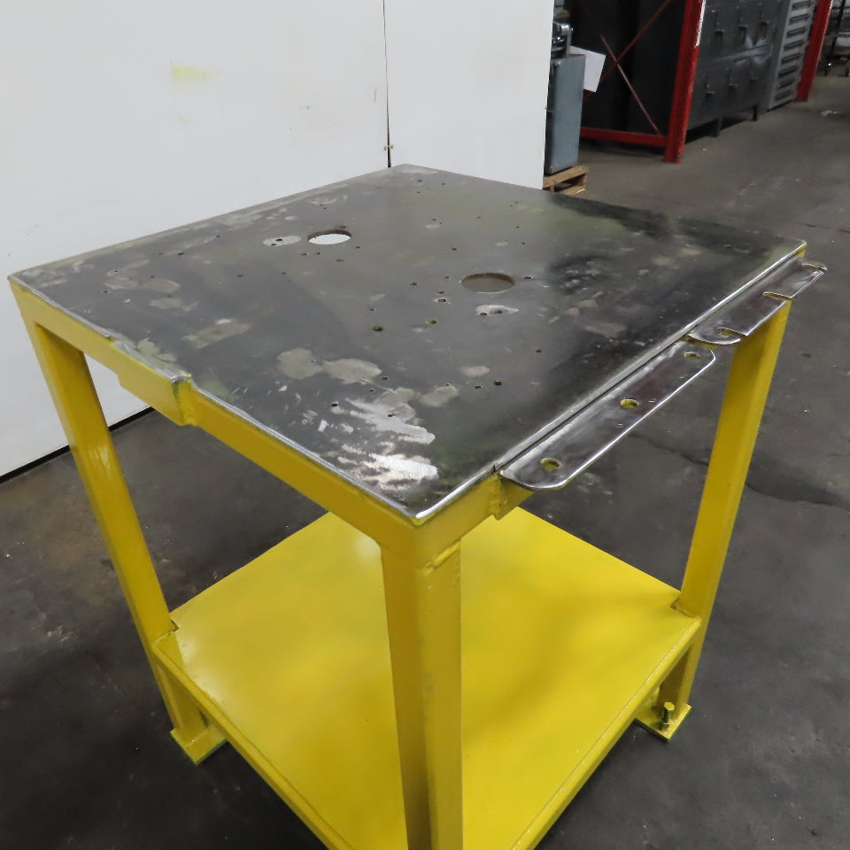 30" x 30" x 40" Tall Steel Top Assembly Bench Press Table Base W/ Shelf