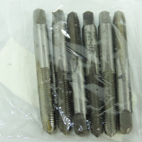 Large Lot Misc. Sizes Straight Hand Taps 5/16-24, 3/8-24, 1/2-20, 5/8-18 Lot/25