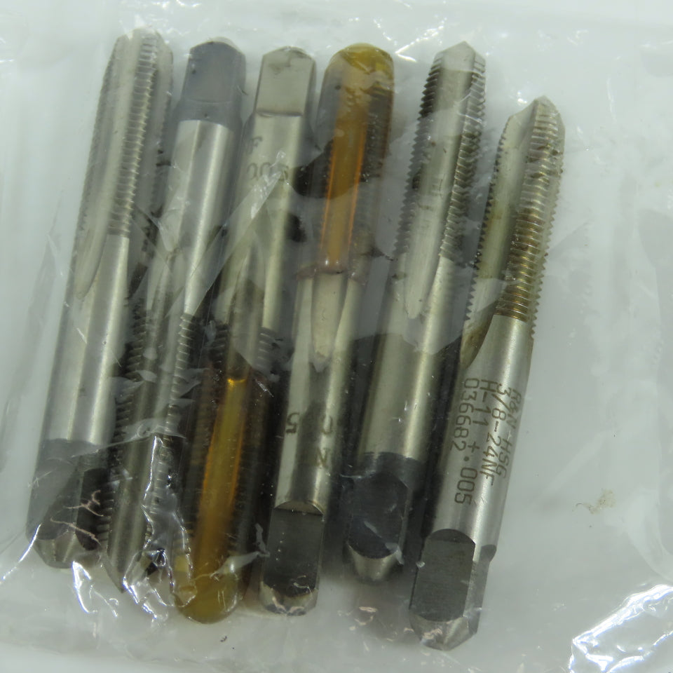 Large Lot Misc. Sizes Straight Hand Taps 5/16-24, 3/8-24, 1/2-20, 5/8-18 Lot/25