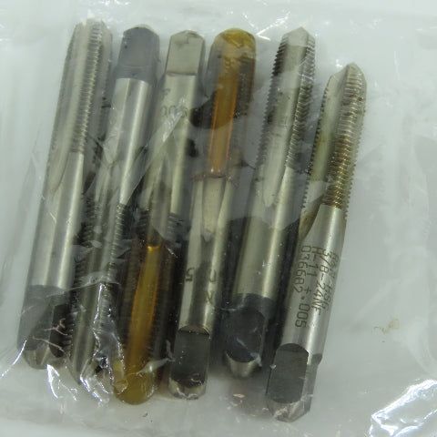 Large Lot Misc. Sizes Straight Hand Taps 5/16-24, 3/8-24, 1/2-20, 5/8-18 Lot/25