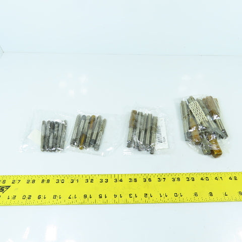 Large Lot Misc. Sizes Straight Hand Taps 5/16-24, 3/8-24, 1/2-20, 5/8-18 Lot/25