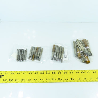 Large Lot Misc. Sizes Straight Hand Taps 5/16-24, 3/8-24, 1/2-20, 5/8-18 Lot/25