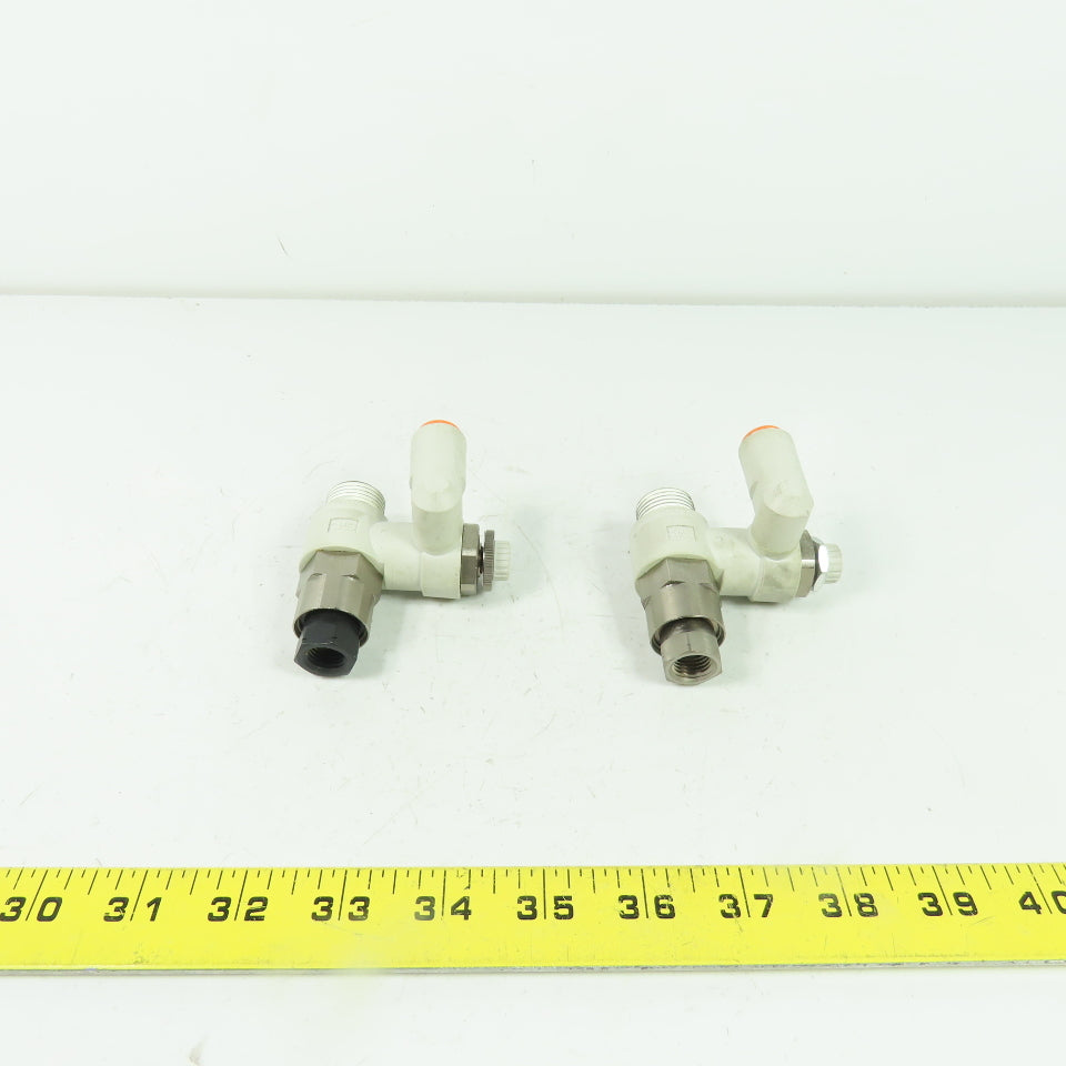SMC ASP630F Flow Control Pilot Check Valve Lot Of 2