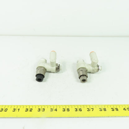 SMC ASP630F Flow Control Pilot Check Valve Lot Of 2