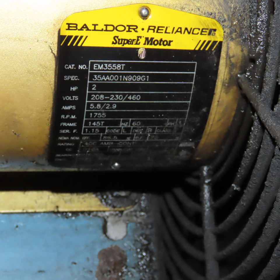 Bayley CD24-3S18-K 70" x 29" Air Cooled Water Oil Chiller Unit 2Hp 208-230/460V