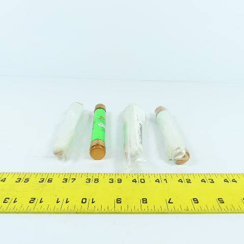 Bussmann Fuseton FRS-R-10 Energy Efficient 10A Time Delay Fuses 600VAC Lot Of 4