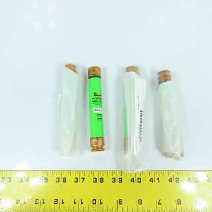 Bussmann Fuseton FRS-R-10 Energy Efficient 10A Time Delay Fuses 600VAC Lot Of 4