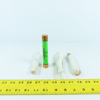 Bussmann Fuseton FRS-R-10 Energy Efficient 10A Time Delay Fuses 600VAC Lot Of 4