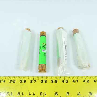 Bussmann Fuseton FRS-R-10 Energy Efficient 10A Time Delay Fuses 600VAC Lot Of 4