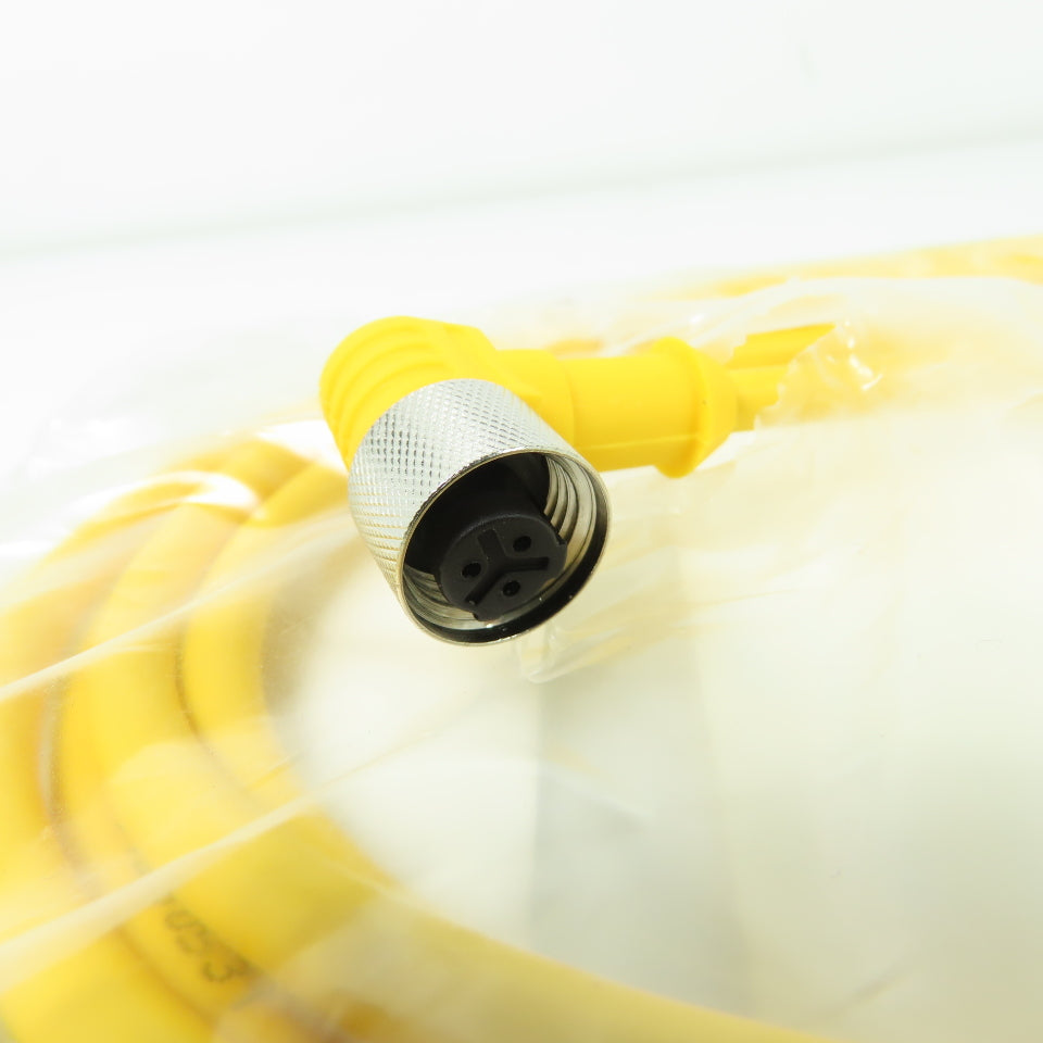 Turck WKB 3T-2 Micro Fast Cordset Cable 3-Pin Female Right Angle NEW Lot of 2