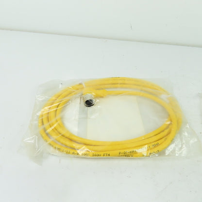 Turck WKB 3T-2 Micro Fast Cordset Cable 3-Pin Female Right Angle NEW Lot of 2