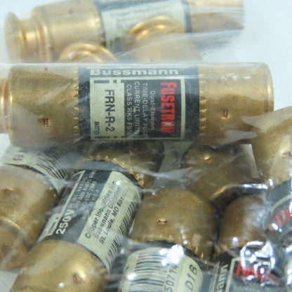 Fusetron FRN-R- 2A, 5A, 8A, 15A Dual Element Time Delay Fuses 600VAC Lot Of 33