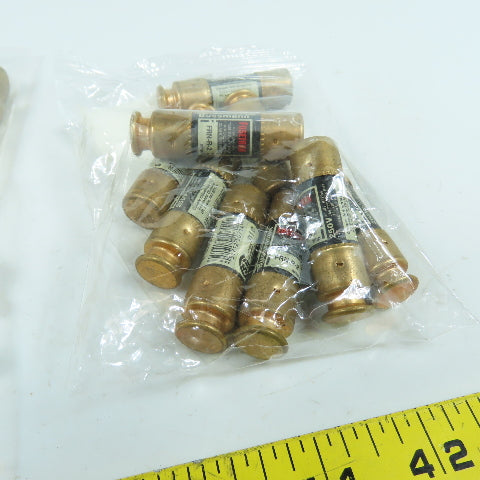 Fusetron FRN-R- 2A, 5A, 8A, 15A Dual Element Time Delay Fuses 600VAC Lot Of 33