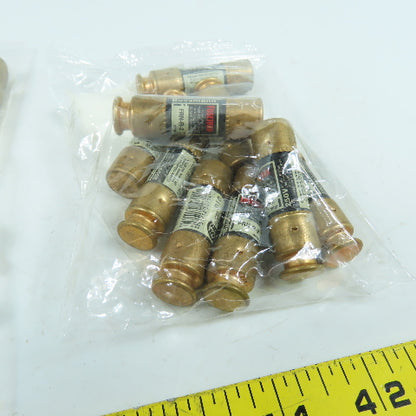 Fusetron FRN-R- 2A, 5A, 8A, 15A Dual Element Time Delay Fuses 600VAC Lot Of 33