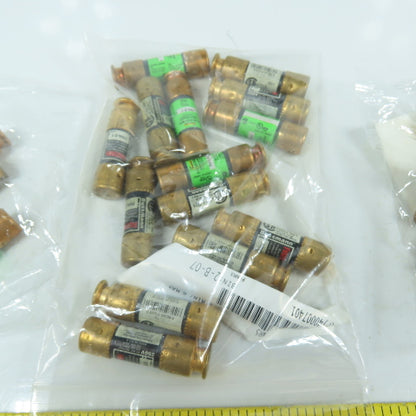 Fusetron FRN-R- 2A, 5A, 8A, 15A Dual Element Time Delay Fuses 600VAC Lot Of 33