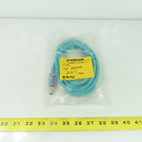 Turck RSSD RSSD 441-3M Ethernet Cordset Cable 4-Pin Male Straight U-02483