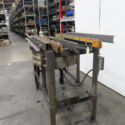 Custom Made Hot Work Oven Discharge Cooling Conveyor 24" Rail Width .75Hp 3Ph