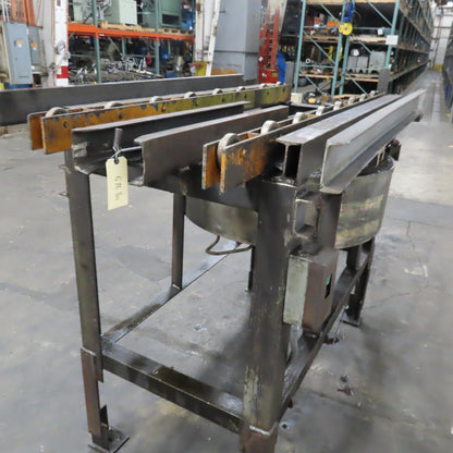 Custom Made Hot Work Oven Discharge Cooling Conveyor 24" Rail Width .75Hp 3Ph