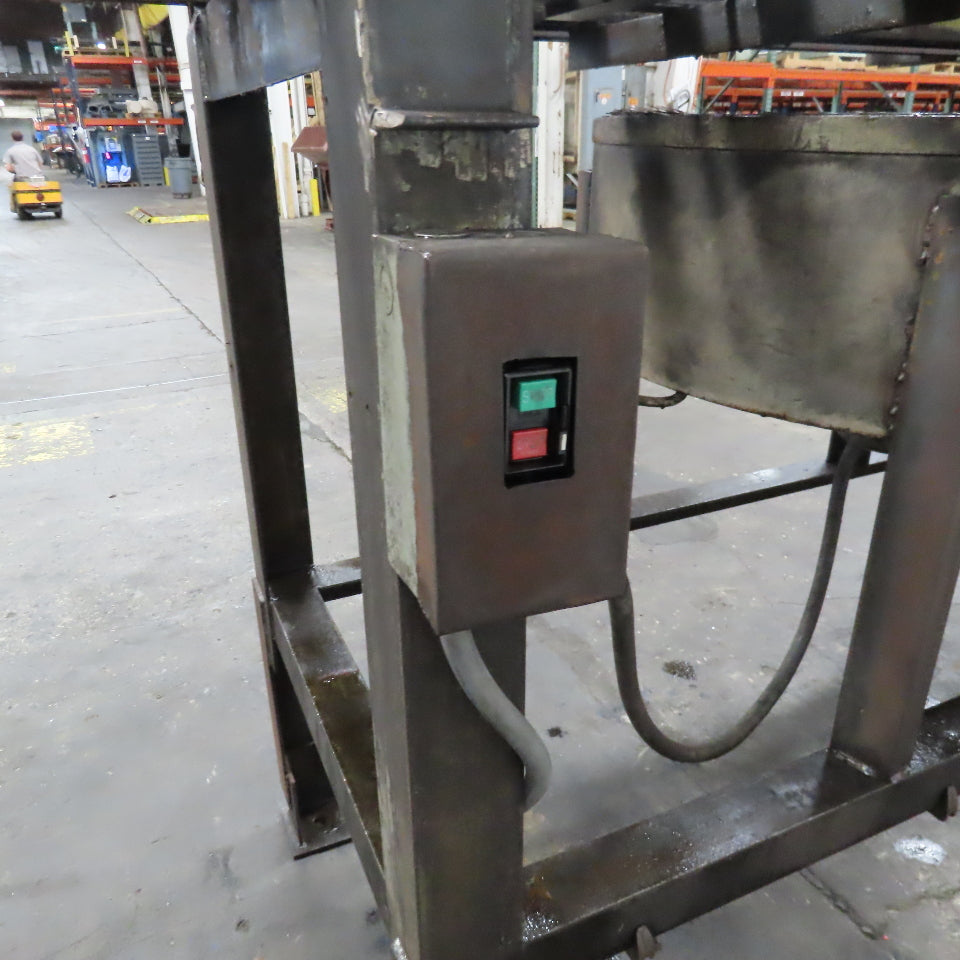 Custom Made Hot Work Oven Discharge Cooling Conveyor 24" Rail Width .75Hp 3Ph