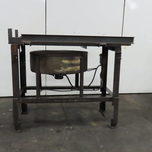 Custom Made Hot Work Oven Discharge Cooling Conveyor 24" Rail Width .75Hp 3Ph