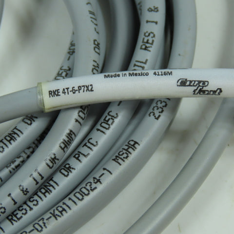 Turck RKE 4T-6-P7X2 Single Ended M12 Straight Sensor Cordset 30V 4A