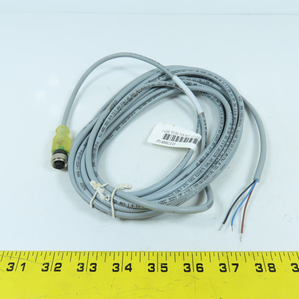 Turck RKE 4T-6-P7X2 Single Ended M12 Straight Sensor Cordset 30V 4A