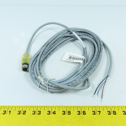 Turck RKE 4T-6-P7X2 Single Ended M12 Straight Sensor Cordset 30V 4A