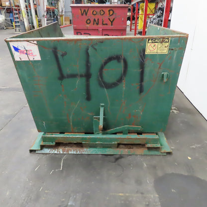 1-1/2 Cu/Yard Self Dumping Trash Scrap Hopper 58" x 67 x 45"